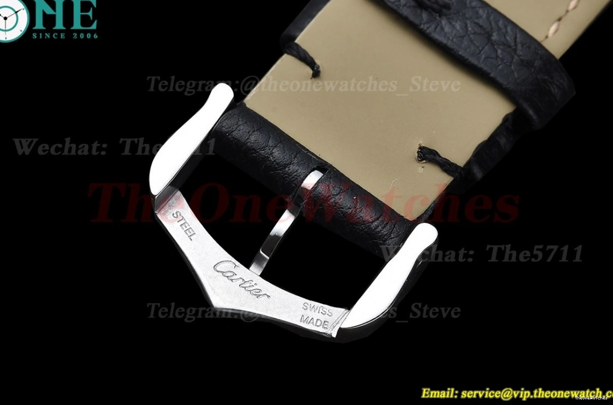 K11F On Black Strap Small Quartz Tank Must dial White 0513